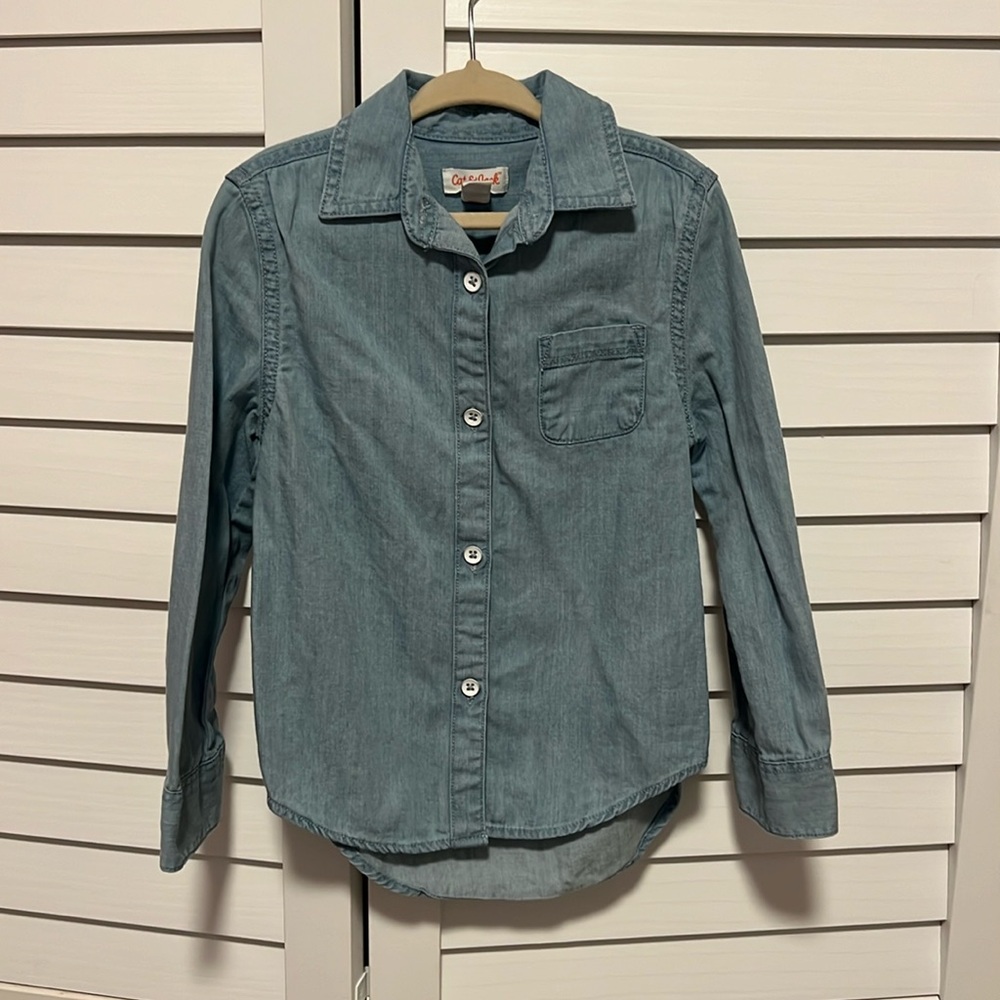 Cat and Jack Denim Shirt size 4/5